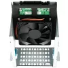 Axagon RHD-225 METAL Soporte para 2x HDD/SSD de 2,5 pulgadas en bahía de 3,5 pulgadas, soporte para ventilador