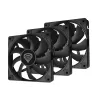 GENESIS Oxal 120 Ventilador para caja de ordenador 12 cm Negro 3 uds.