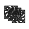 GENESIS Oxal 120 Ventilador para caja de ordenador 12 cm Negro 3 uds.