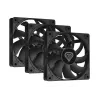 GENESIS Oxal 120 Ventilador para caja de ordenador 12 cm Negro 3 uds.