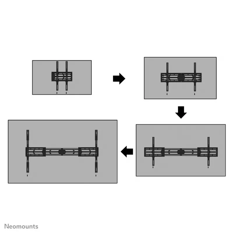 Neomounts WL30S-950BL19 Soporte de pared para cargas pesadas 55-115