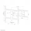 Neomounts WL40S-950BL18 Soporte de pared para cargas pesadas 55-110