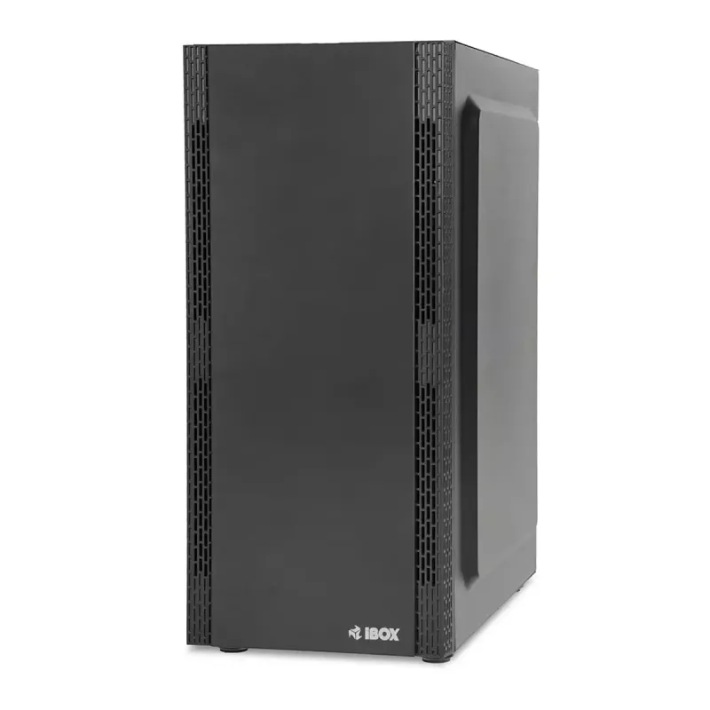 Caja de PC IBOX ANTILA 39 Midi Tower — Negra, ATX/microATX, GPU hasta 31 cm, altura de disipador de CPU 150 mm