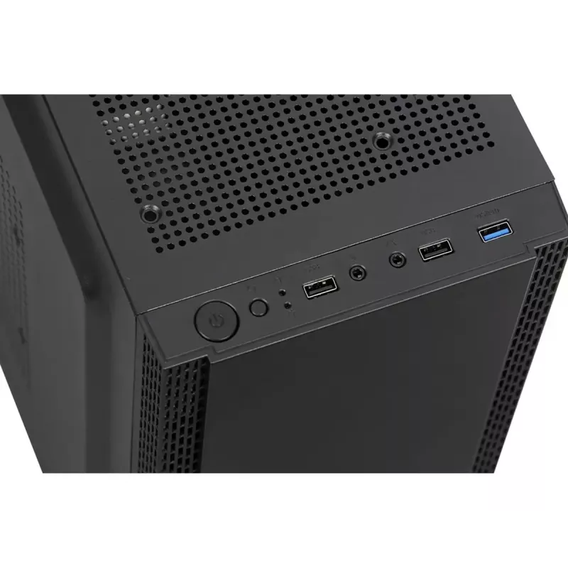 Caja de PC IBOX ANTILA 39 Midi Tower — Negra, ATX/microATX, GPU hasta 31 cm, altura de disipador de CPU 150 mm