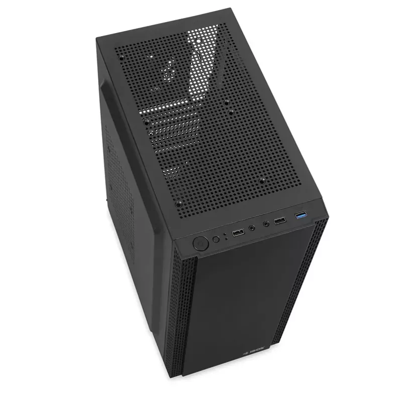 Caja de PC IBOX ANTILA 39 Midi Tower — Negra, ATX/microATX, GPU hasta 31 cm, altura de disipador de CPU 150 mm