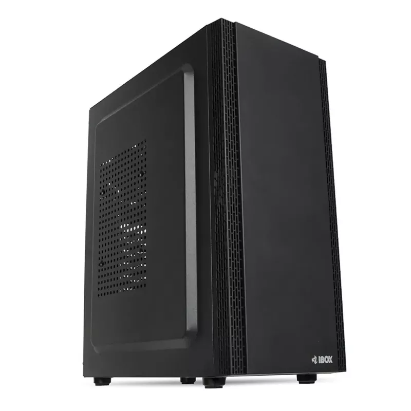 Caja de PC IBOX ANTILA 39 Midi Tower — Negra, ATX/microATX, GPU hasta 31 cm, altura de disipador de CPU 150 mm