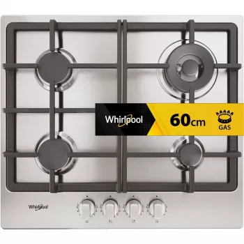 Whirlpool TGML 661 IX R acero inoxidable integrado 58 cm gas 4 zonas