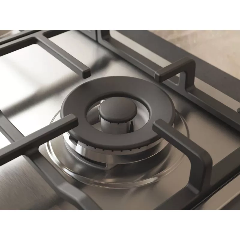 Whirlpool TGML 661 IX R acero inoxidable integrado 58 cm gas 4 zonas