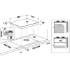 Whirlpool TGML 661 IX R acero inoxidable integrado 58 cm gas 4 zonas