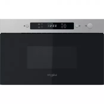 Microondas integrado WHIRLPOOL MBNA900X — 750 W, 22 L, acero inoxidable, control por botones, sin grill
