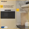 Microondas integrado WHIRLPOOL MBNA900X — 750 W, 22 L, acero inoxidable, control por botones, sin grill