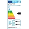 Whirlpool OMR58HU1X horno eléctrico integrable, 71 L, aire caliente, SmartClean, clase energética A+, acero inoxidable