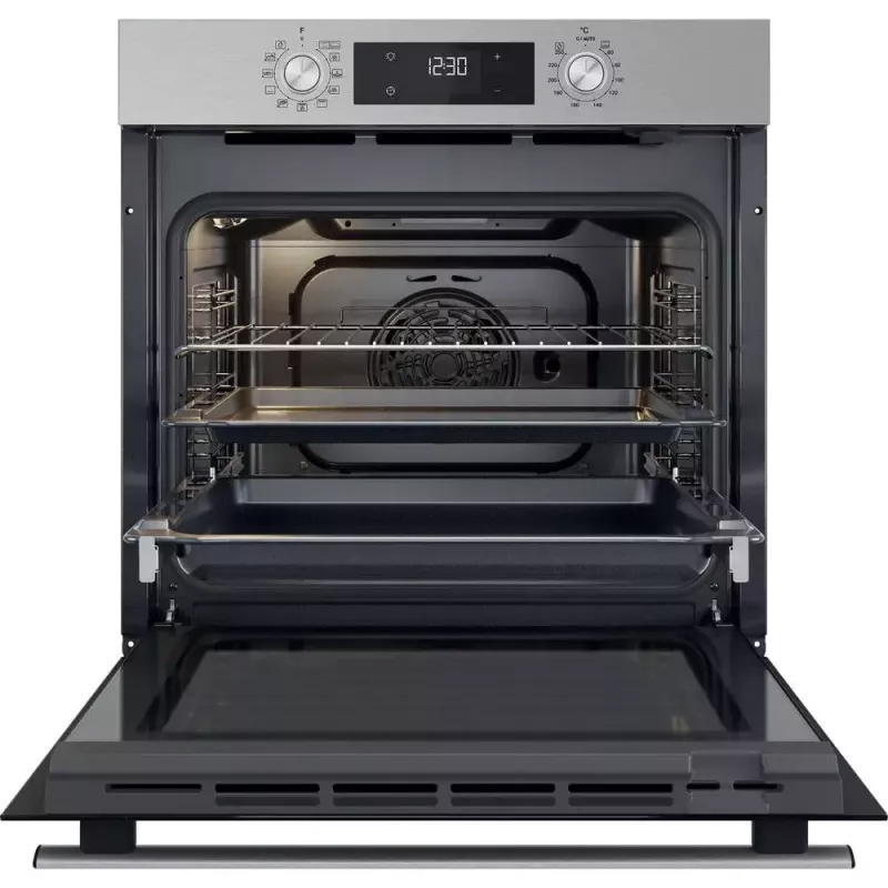 Whirlpool OMR58HU1X horno eléctrico integrable, 71 L, aire caliente, SmartClean, clase energética A+, acero inoxidable