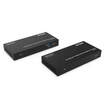 DIGITUS HDBaseT KVM Extender Set - 150m 4K/60Hz USB 1.1 PoC IR negro