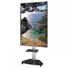 Techly soporte de suelo con bandeja para TV LCD/LED/Plasma 37-70 pulgadas plateado
