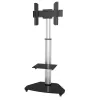 Techly soporte de suelo con bandeja para TV LCD/LED/Plasma 37-70 pulgadas plateado