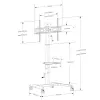 Techly ICA-TR228 carro/soporte multimedia negro para pantalla plana