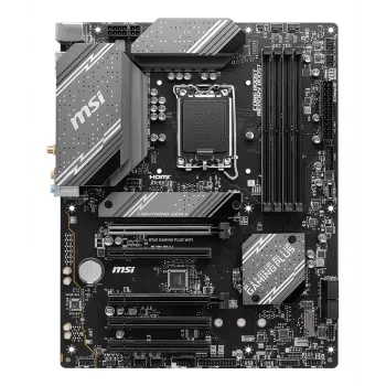 Placa base MSI B760 GAMING PLUS WIFI — Intel B760, LGA 1700, ATX, DDR5, 4 DIMM, Wi‑Fi 6E, 2.5Gb LAN