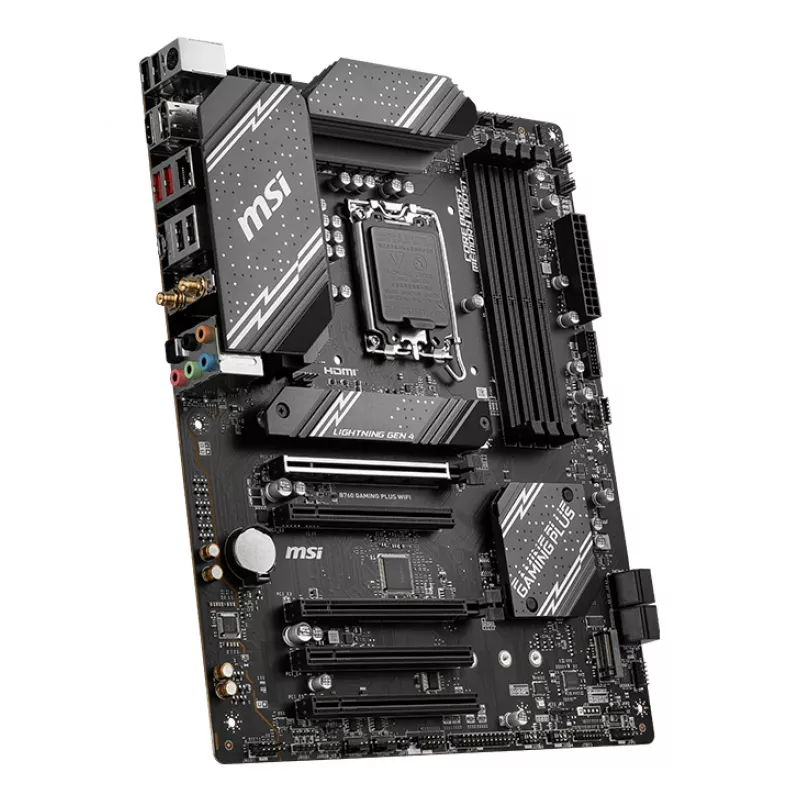 Placa base MSI B760 GAMING PLUS WIFI — Intel B760, LGA 1700, ATX, DDR5, 4 DIMM, Wi‑Fi 6E, 2.5Gb LAN
