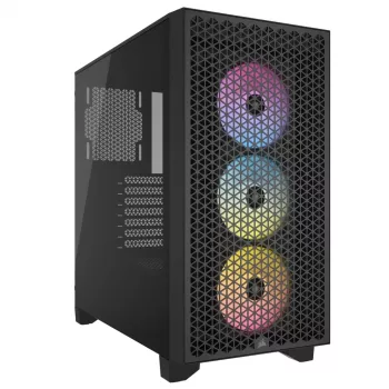 Caja de PC semitorre CORSAIR - 3000d RGB Airflow - negra