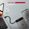 Axagon ADSA-FP2C USB-C 5Gbps - SATA 6G, adaptador SSD/HDD SLIM 2.5 - Adaptador - Tarjetas/adaptadores de interfaz digital/datos