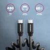 Cable USB Axagon BUCM-CM20TB 1,1m PD 60W 3A negro