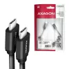 Cable USB Axagon BUCM-CM20TB 1,1m PD 60W 3A negro