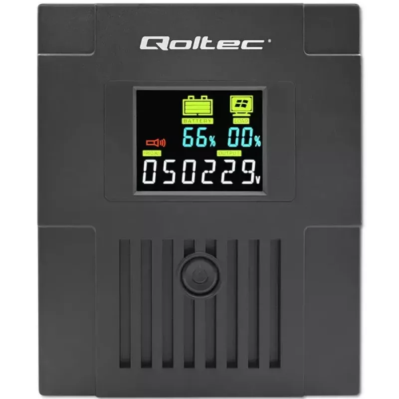 Sistema de alimentación ininterrumpida Qoltec 53771 2 kVA 1200 W 2 salidas AC