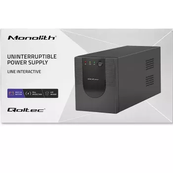 Qoltec 53777 SAI line-interactive 2 kVA 1200 W 4 tomas AC