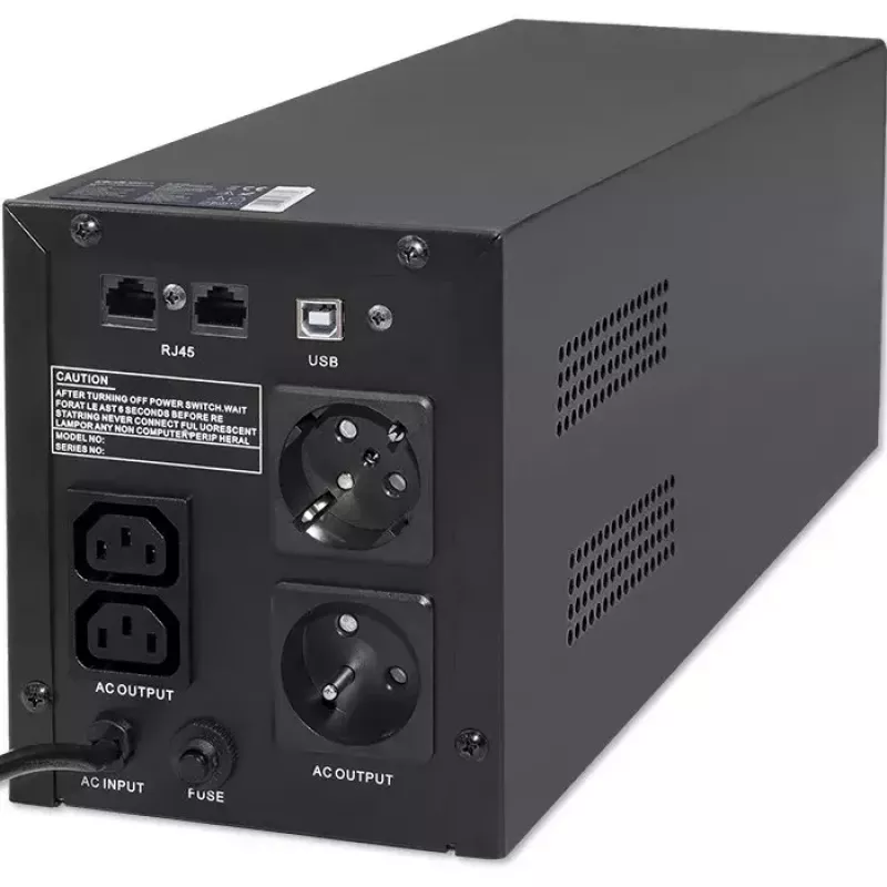 Qoltec 53777 SAI line-interactive 2 kVA 1200 W 4 tomas AC