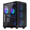 Carcasa de PC ENDORFY Arx 500 ARGB ATX negra — cristal templado, ARGB, ATX, GPU máx. 350 mm, altura de disipador de CPU 179 mm, 7 ranuras de expansión