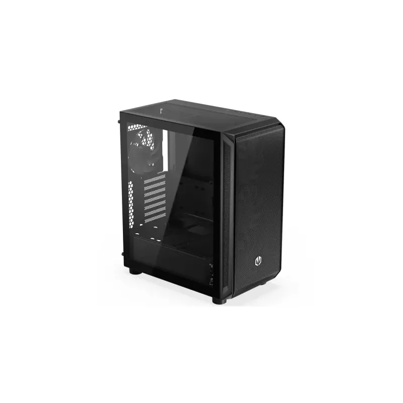 Carcasa de PC ENDORFY Arx 500 ARGB ATX negra — cristal templado, ARGB, ATX, GPU máx. 350 mm, altura de disipador de CPU 179 mm, 7 ranuras de expansión