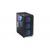 Carcasa de PC ENDORFY Arx 500 ARGB ATX negra — cristal templado, ARGB, ATX, GPU máx. 350 mm, altura de disipador de CPU 179 mm, 7 ranuras de expansión