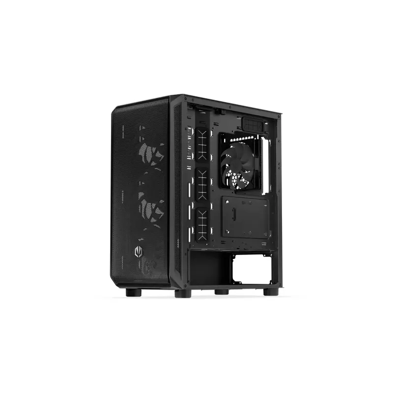 Carcasa de PC ENDORFY Arx 500 ARGB ATX negra — cristal templado, ARGB, ATX, GPU máx. 350 mm, altura de disipador de CPU 179 mm, 7 ranuras de expansión