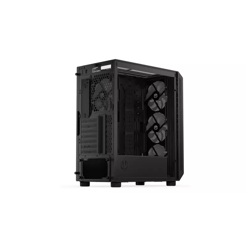 Carcasa de PC ENDORFY Arx 500 ARGB ATX negra — cristal templado, ARGB, ATX, GPU máx. 350 mm, altura de disipador de CPU 179 mm, 7 ranuras de expansión