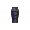 Carcasa de PC ENDORFY Arx 500 ARGB ATX negra — cristal templado, ARGB, ATX, GPU máx. 350 mm, altura de disipador de CPU 179 mm, 7 ranuras de expansión