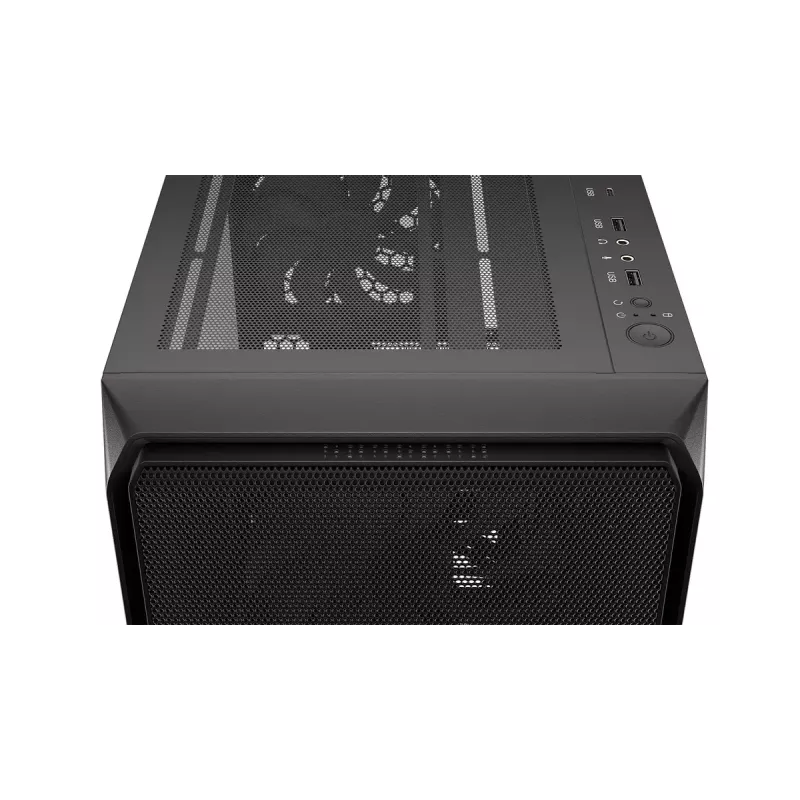 Carcasa de PC ENDORFY Arx 500 ARGB ATX negra — cristal templado, ARGB, ATX, GPU máx. 350 mm, altura de disipador de CPU 179 mm, 7 ranuras de expansión