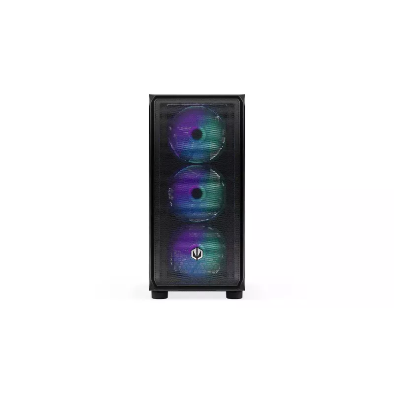 Carcasa de PC ENDORFY Arx 500 ARGB ATX negra — cristal templado, ARGB, ATX, GPU máx. 350 mm, altura de disipador de CPU 179 mm, 7 ranuras de expansión
