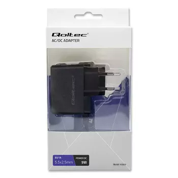 Fuente de alimentación Qoltec 52403 Indoor 9W Negro 220-240V
