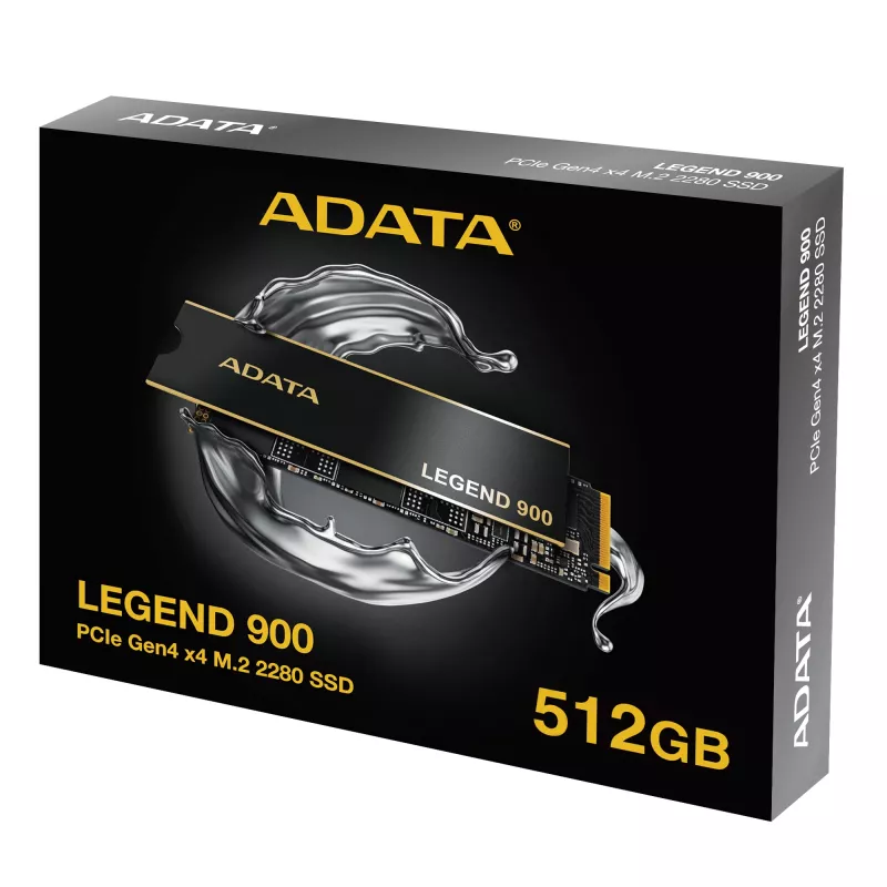 SSD M.2 2280 ADATA LEGEND 900 512 GB PCIe 4.0 NVMe 7000/5400 MB/s, TBW 1200, cifrado por hardware AES