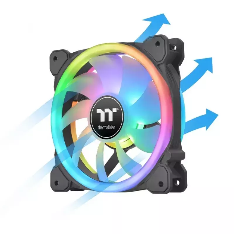 Ventilador Thermaltake SWAFAN 12 RGB 12 cm negro 500–2000 RPM