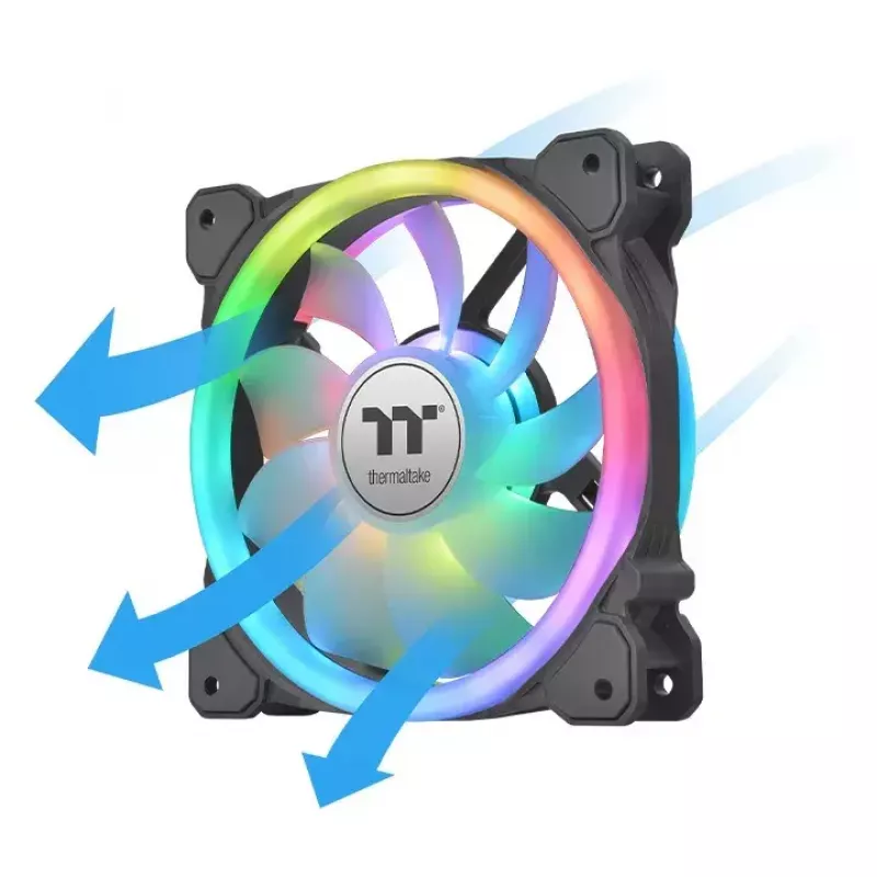 Ventilador Thermaltake SWAFAN 12 RGB 12 cm negro 500–2000 RPM