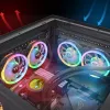Ventilador Thermaltake SWAFAN 12 RGB 12 cm negro 500–2000 RPM