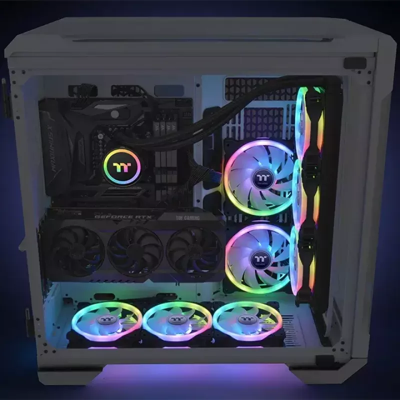 Ventilador Thermaltake SWAFAN 12 RGB 12 cm negro 500–2000 RPM