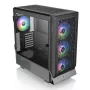 Thermaltake Ceres 500 TG ARGB caja de PC Midi Tower, E-ATX, cristal templado, 3 ventiladores ARGB de 140 mm frontales, USB-C, negra
