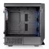 Thermaltake Ceres 500 TG ARGB caja de PC Midi Tower, E-ATX, cristal templado, 3 ventiladores ARGB de 140 mm frontales, USB-C, negra