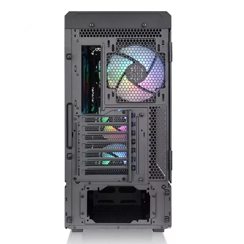 Thermaltake Ceres 500 TG ARGB caja de PC Midi Tower, E-ATX, cristal templado, 3 ventiladores ARGB de 140 mm frontales, USB-C, negra