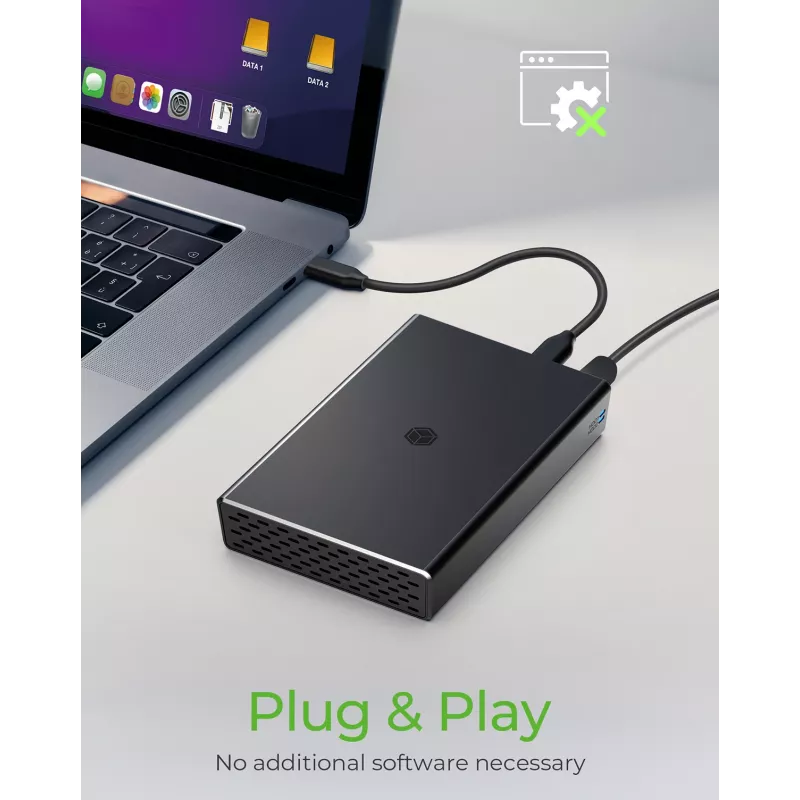 ICY BOX Carcasa RAID para 2x HDD/SSD USB 3.2 Gen 2 Type-C® / Type-A interfaz