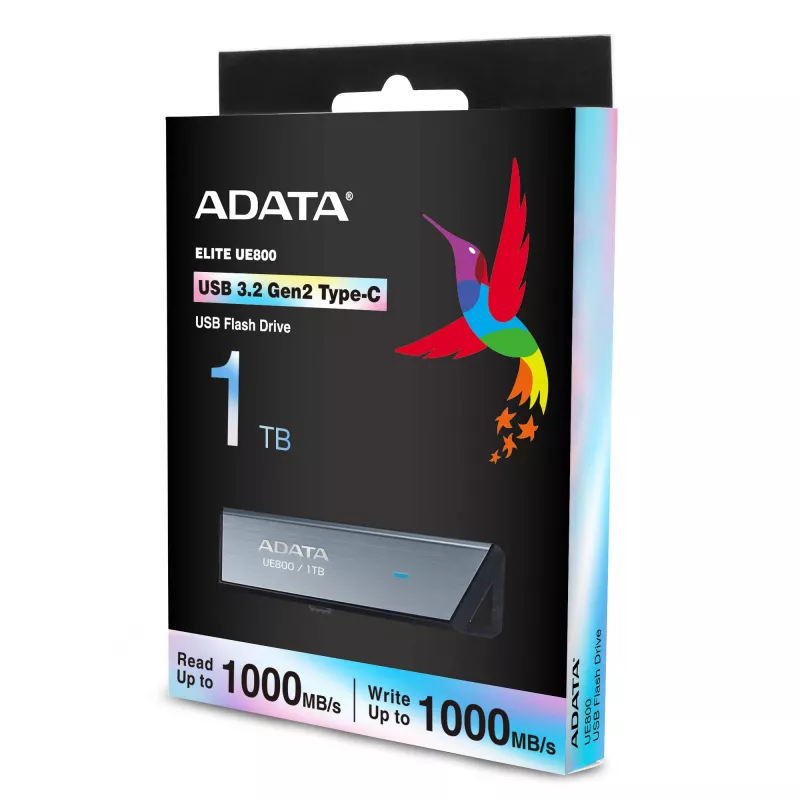 ADATA UE800 Memoria USB 1 TB USB Type-C 3.2 Gen 2 (3.1 Gen 2) plateada