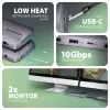 Axagon HMC-12GM2, Hub USB 10Gbps, 3x USB-A, USB-C, HDMI, DP, RJ-45, M.2, SD/mSD, Audio, PD
